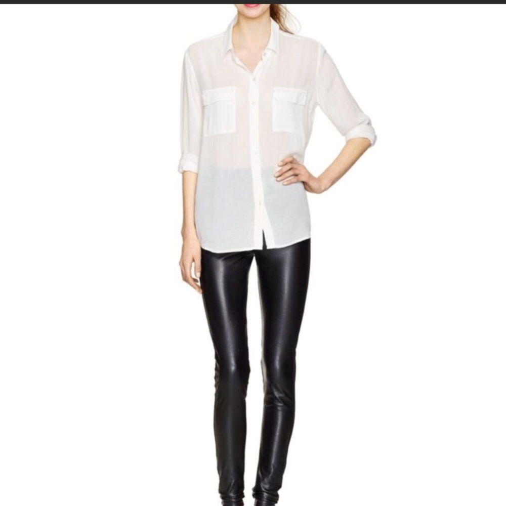 Aritzia Wilfred free rapport leather leggings
